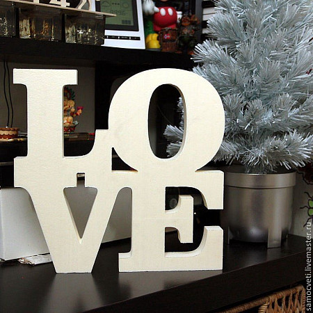 Буквы из пенопласта для свадьбы love